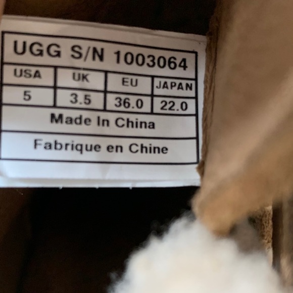 Ugg Suede Wedge Shearling Boot Chestnut - Picture 5 of 9